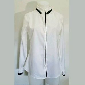 Banana Republic White Dress Shirt Non Iron Sz 8